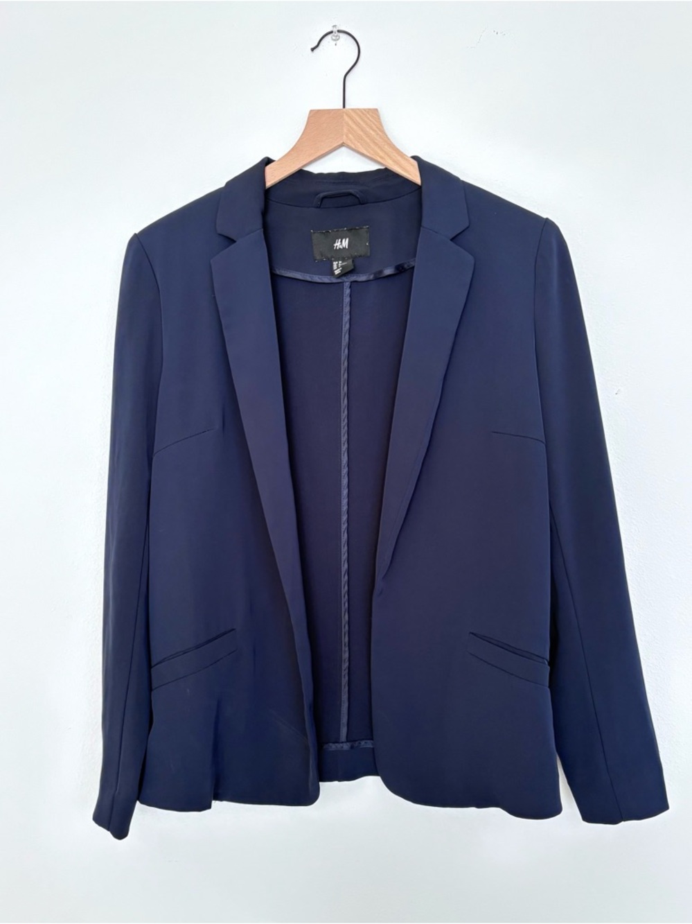 2/$15 ~ h&m dark blue blazer jacket blue size 6